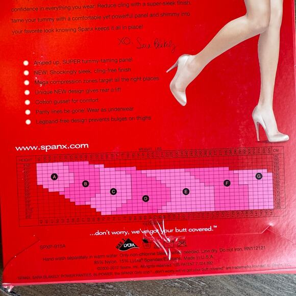 SPANX Super Power Panties Black Size G Mid Thigh Tummy Control Shaper Panties - Picture 6 of 7